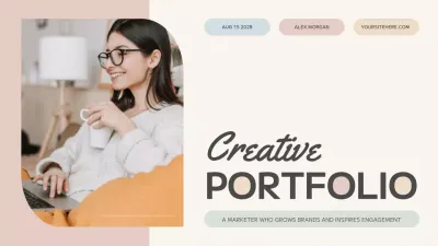 Beige Modern Portfolio Resume Presentation