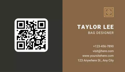 Brown Modern Business Card