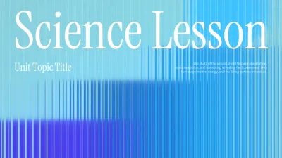 Blue Minimalist Science Guide Presentation