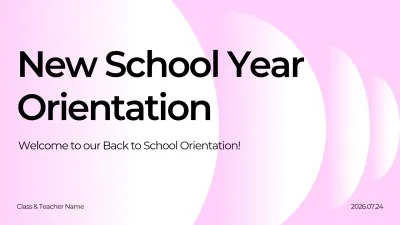 Pink Simple Academy Orientation