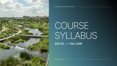 green modern environmental course
