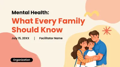 Orange Simple Mental Health Guide