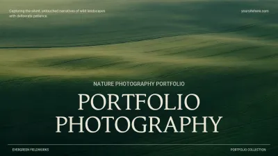 Green Elegant Nature Photography Portfolio Presentation