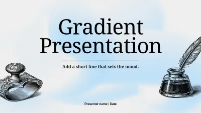 Blue Vintage Presentation Guide