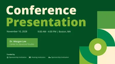 Green Modern Conference Presentation