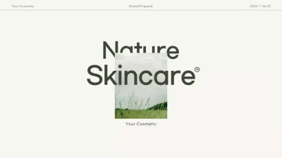 Green Minimal Skincare Business Presentation