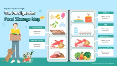 Blue Modern Food Guide Infographic