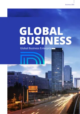 Blue Business Global About Us Theme (Vertical Corporate Documentation)