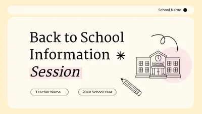 Beige Simple Education Information