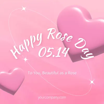 Pink Elegant Celebration Announcement Poster