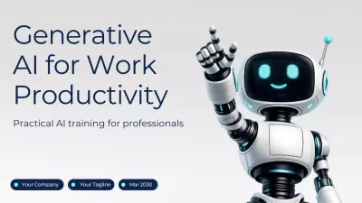 White Modern AI Training Advertisement