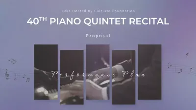 Purple Elegant Recital Proposal YouTube Thumbnail