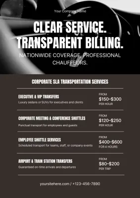 Modern Transportation Advertisement Web Poster
