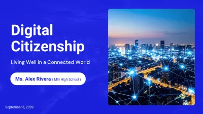 blue modern digital citizenship lecture