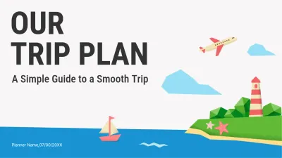 Blue Simple Travel Guide