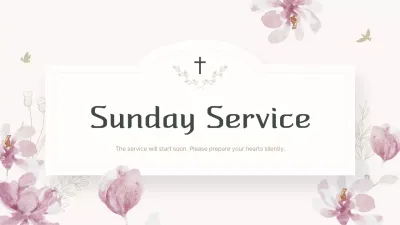 Beige Elegant Church Announcement Presentation