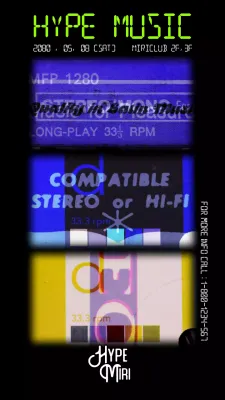 Promotion of club DJ with colorful video