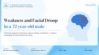 Blue Clean Medical Stroke Guide Presentation