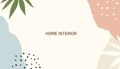 Pink blue illustration soft interior