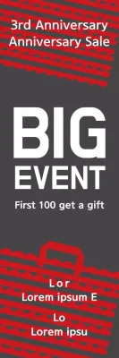 Red Bold Sale Promotion Banner