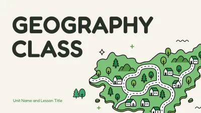 green simple geography class