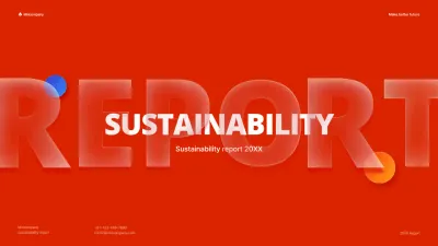 Red Modern Sustainability Report Presentation