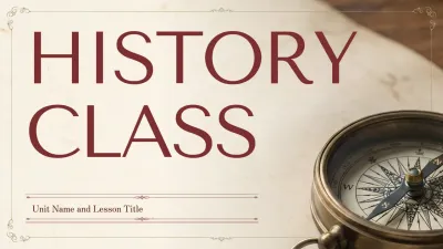 Brown Vintage General Social Study Class