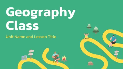 Green Simple Geography Class Guide