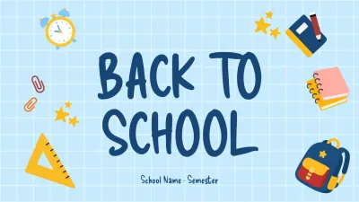 blue simple school guide