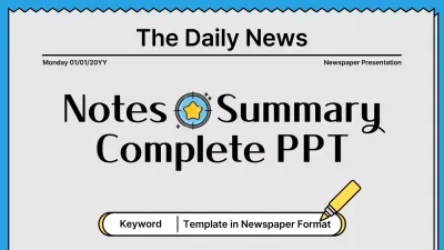 Blue Vintage Newspaper Template Presentation