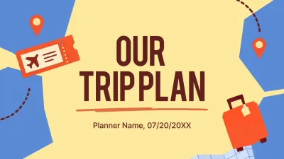 Colorful Simple Trip Planner Presentation