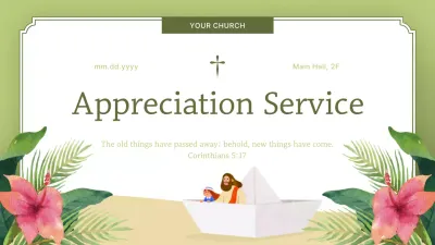 Green Traditional Church Event Announcement Presentation