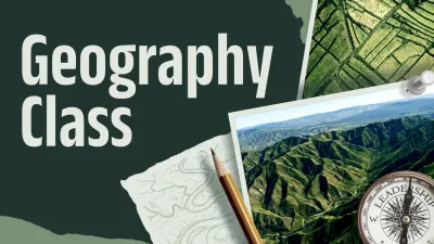 Green Simple Geography Class