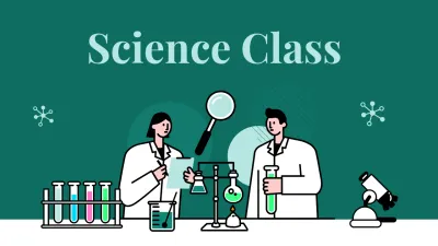 green simple science class guide