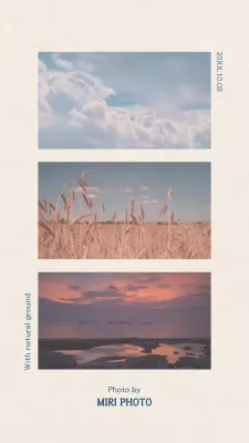 A sentimental trifold with a beige background