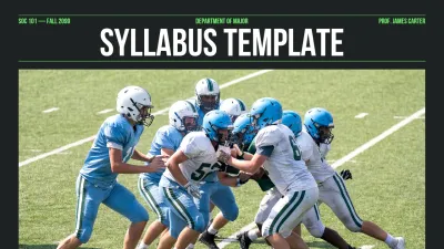 Green Modern Sports Guide