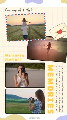 Emotional letter with yellow backgroundVideo