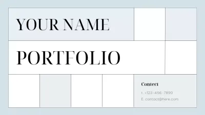Blue Minimal Portfolio Document Presentation