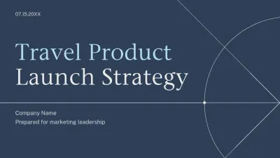 Navy Minimal Travel Product Presentation