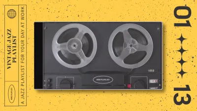 Yellow and black vintage three dimensional cassette case