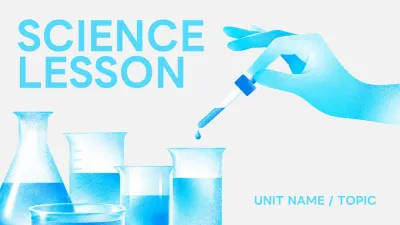 Blue Minimal Science Lesson Guide