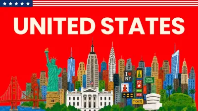 red modern travel guide