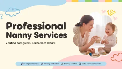 Beige Simple Childcare Service Presentation