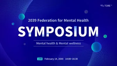 Blue Modern Mental Health Event YouTube Thumbnail