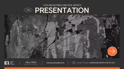 Grey Abstract Art Recruitment Presentation
