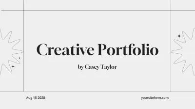 White Minimal Portfolio Presentation