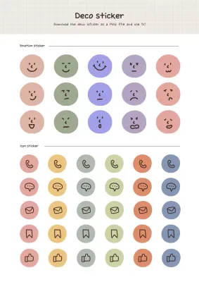 Pastel Minimal Sticker Design