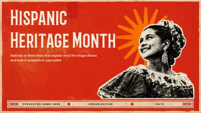 Red Vintage Hispanic History Presentation