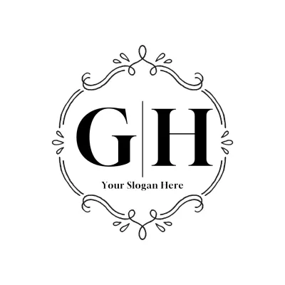Black Elegant Business Card Logo
