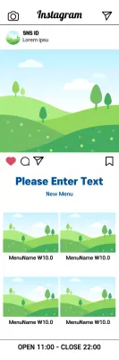 Green Minimal Menu Announcement Banner